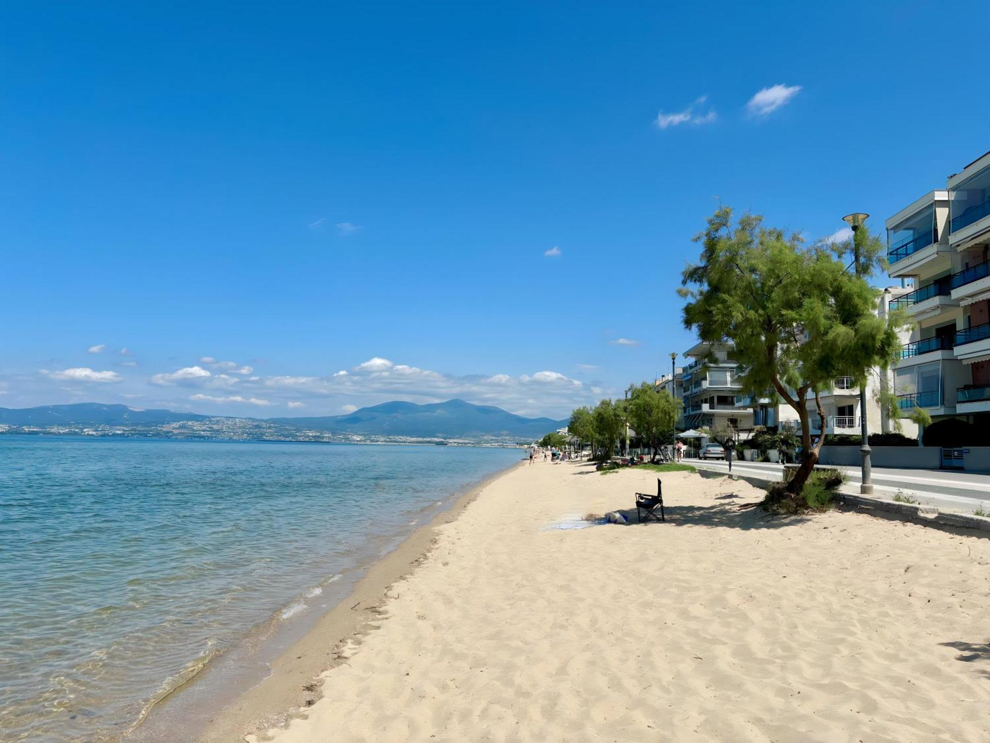 Nouri Schoene Wohnung In Direkter Strandnaehe, Schnelles Internet, Freies Parken, Nahe Flughafen Peraía المظهر الخارجي الصورة